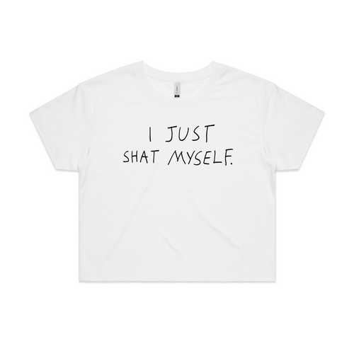 Just Shat Myself Tee by Lonely Kids Club. All clothing from our T-shirts to our shorts and hoodies are ethically made, and printed packed and shipped from Sydney.