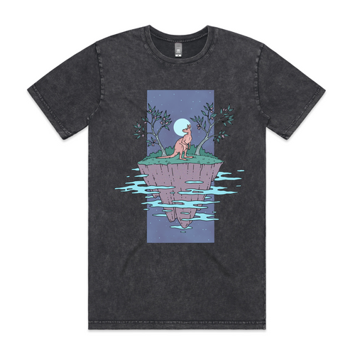 Space Kangaroo Tee by Lonely Kids Club. All clothing from our T-shirts to our shorts and hoodies are ethically made, and printed packed and shipped from Sydney.