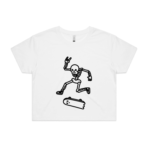 Spooky Skater Tee by Lonely Kids Club. All clothing from our T-shirts to our shorts and hoodies are ethically made, and printed packed and shipped from Sydney.