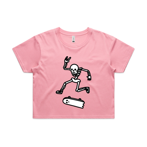 Spooky Skater Tee by Lonely Kids Club. All clothing from our T-shirts to our shorts and hoodies are ethically made, and printed packed and shipped from Sydney.