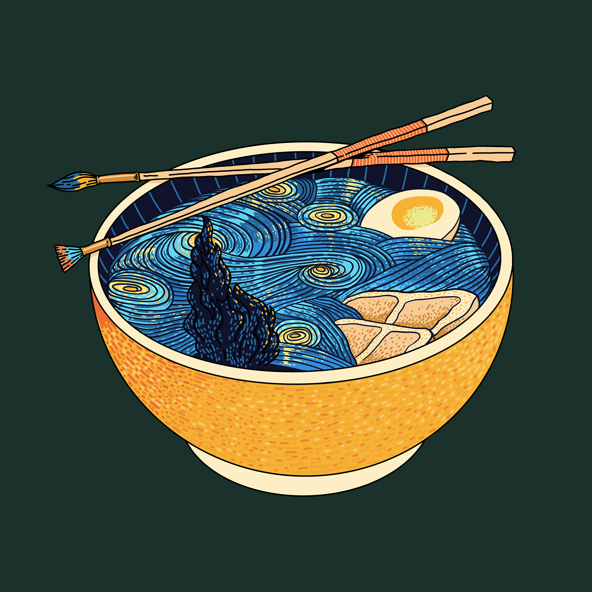 Starry Night Ramen Tee