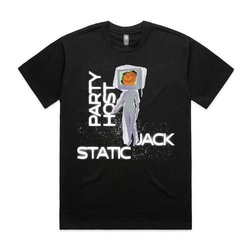 Static Jack Tee by Lonely Kids Club. All clothing from our T-shirts to our shorts and hoodies are ethically made, and printed packed and shipped from Sydney.