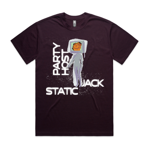 Static Jack Tee by Lonely Kids Club. All clothing from our T-shirts to our shorts and hoodies are ethically made, and printed packed and shipped from Sydney.
