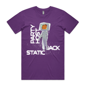 Static Jack Tee by Lonely Kids Club. All clothing from our T-shirts to our shorts and hoodies are ethically made, and printed packed and shipped from Sydney.