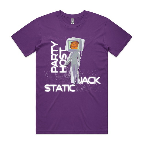 Static Jack Tee by Lonely Kids Club. All clothing from our T-shirts to our shorts and hoodies are ethically made, and printed packed and shipped from Sydney.