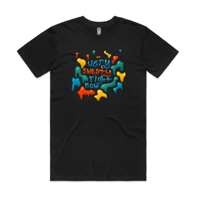 Very Sweaty Tee by Lonely Kids Club. All clothing from our T-shirts to our shorts and hoodies are ethically made, and printed packed and shipped from Sydney.