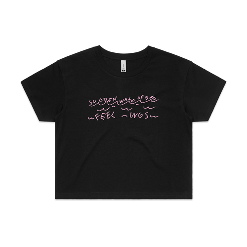 Wave Of Bad Feelings Tee by Lonely Kids Club. All clothing from our T-shirts to our shorts and hoodies are ethically made, and printed packed and shipped from Sydney.