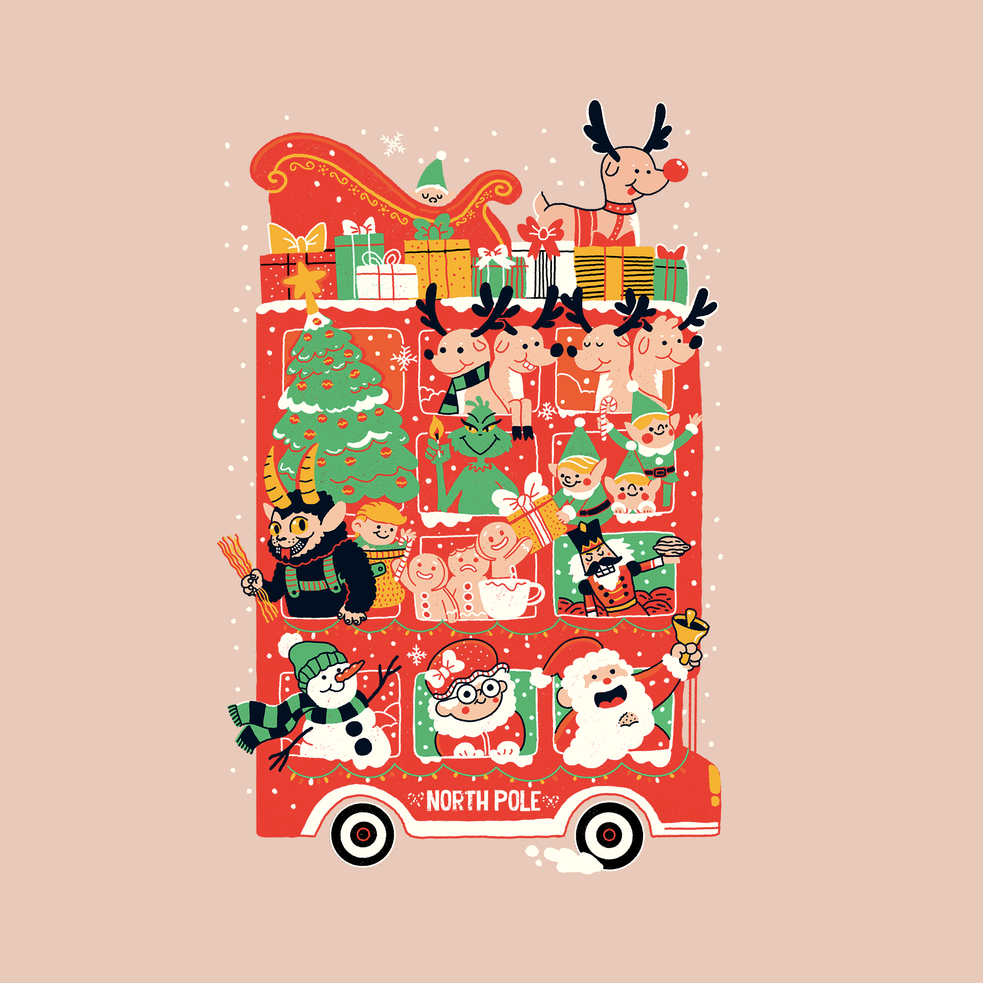 Christmas Bus Tee