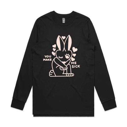 You Make Me Sick Tee by Lonely Kids Club. All clothing from our T-shirts to our shorts and hoodies are ethically made, and printed packed and shipped from Sydney.