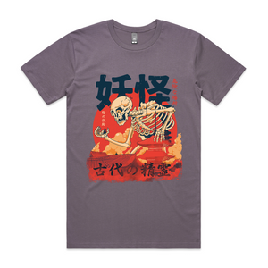 Yokai And Cats Tee by Lonely Kids Club. All clothing from our T-shirts to our shorts and hoodies are ethically made, and printed packed and shipped from Sydney.