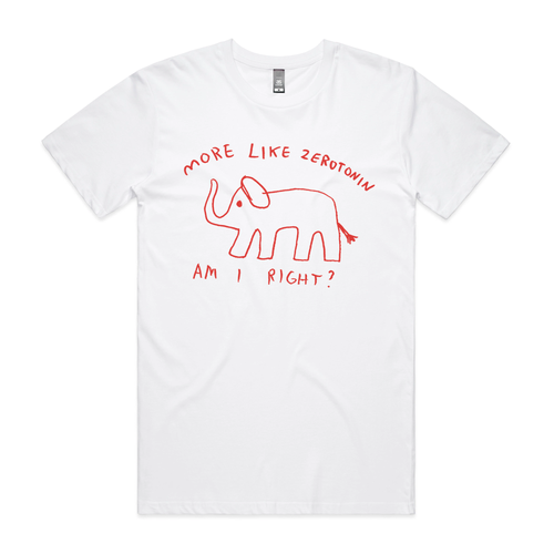 Zerotonin Tee by Lonely Kids Club. All clothing from our T-shirts to our shorts and hoodies are ethically made, and printed packed and shipped from Sydney.
