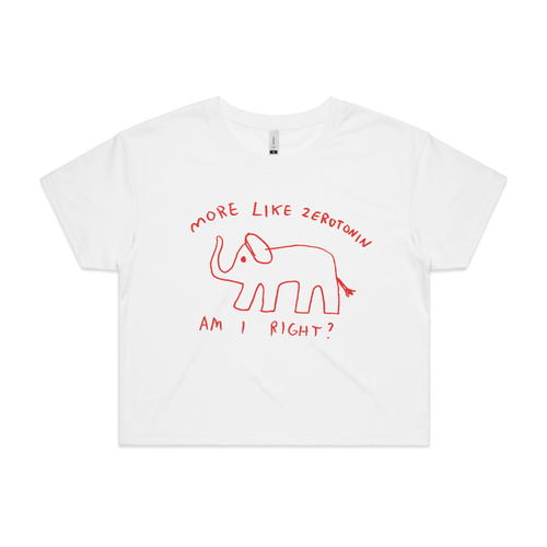 Zerotonin Tee by Lonely Kids Club. All clothing from our T-shirts to our shorts and hoodies are ethically made, and printed packed and shipped from Sydney.