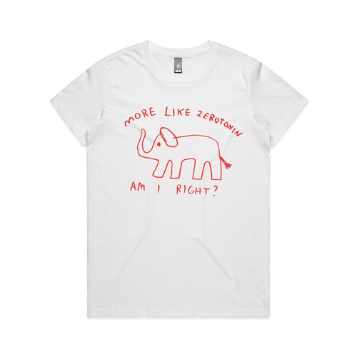 Zerotonin Tee by Lonely Kids Club. All clothing from our T-shirts to our shorts and hoodies are ethically made, and printed packed and shipped from Sydney.